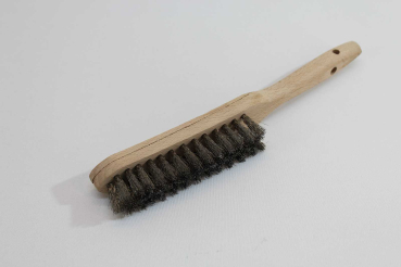 Drahtbürste 3-reihig, 29 cm, Edelstahldraht gewellt